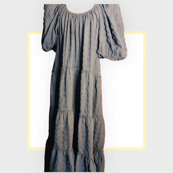 Zara - Flowy textured maxi dress - Picture 2 of 4